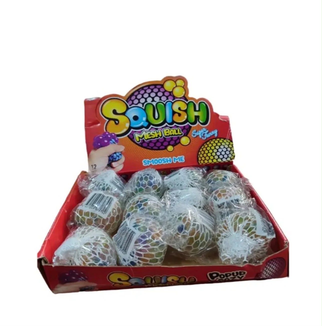 Squish Mesh Ball - File Ağlı Squishy Stres Topu