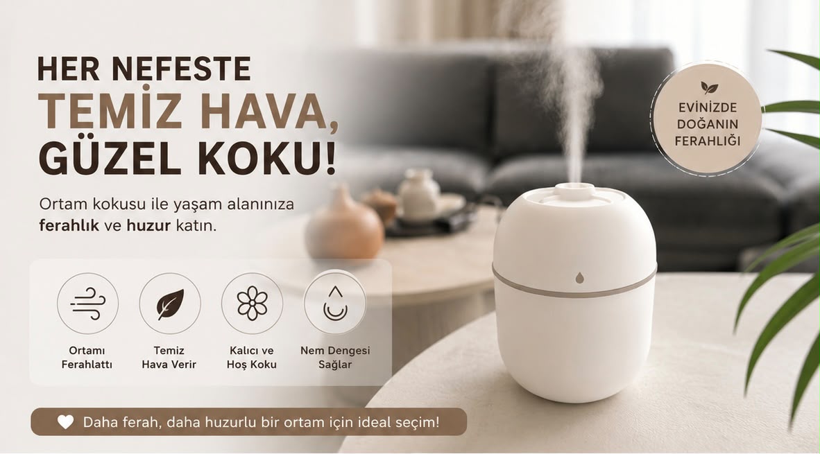 Ortam Difüzörü - Hava Nemlendirici & Koku Yayıcı